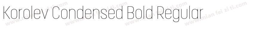 Korolev Condensed Bold Regular字体转换